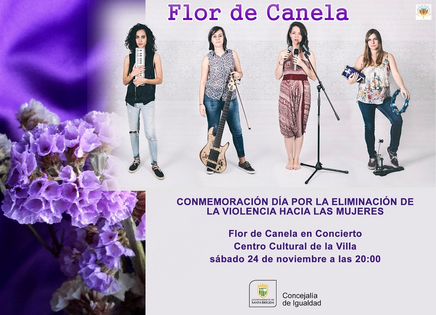 Cartel del concierto del grupo Flor de Canela