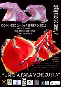 Cartel del Encuentro cultural con Venezuela