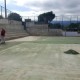 Obras en la cancha de Los Llanos de María Rivera