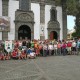 Grupo de participantes en la ruta a Teror