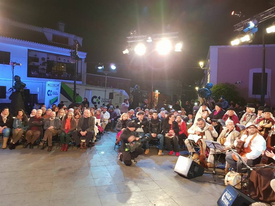 Grabación del programa Noches de Taifa, en el que participó la Escuela Municipal de Folclore