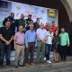 Miembros de la Corporación y el presidente de la FALP en la entrega de trofeos del año 2017