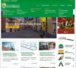 Imagen de la nueva web municipal