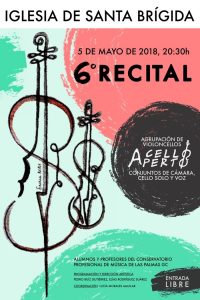 Cartel de la sexta edición de A cello Aperto