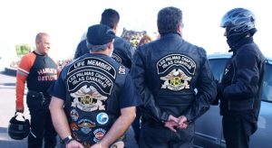 Varios miembros del club Harley-Davidson de Las Palmas