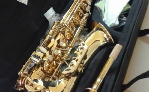 Imagen de un saxofón adquirido para la Escuela Municipal de Música