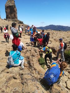 Los participantes en la base del Nublo