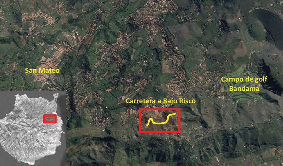 Tramo a reparar en Bajo Risco (La Atalaya)