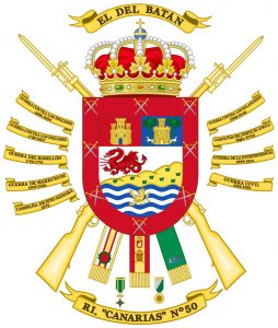 Escudo actualizado del Regimiento Canarias 50