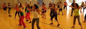 Imagen de una clase de zumba