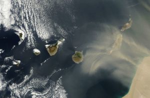 Imagen de Canarias desde un satélite