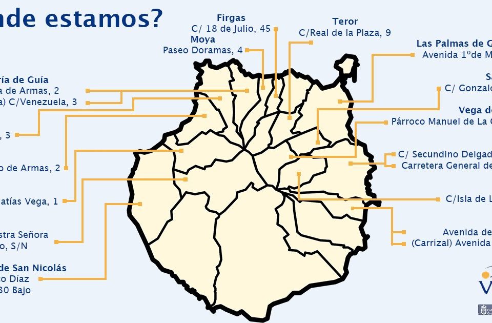 Localización de oficinas de Valora en la isla
