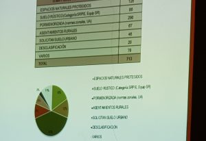 Gráfica con el resumen de los tipos de alegaciones formuladas