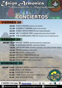 Programa de conciertos