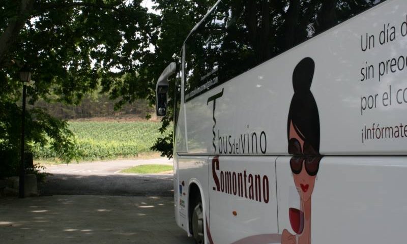 Bus del vino de la ruta de Somontano