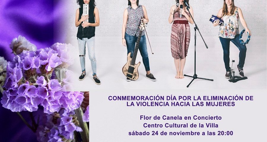 Cartel del concierto del grupo Flor de Canela