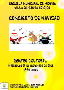 Cartel del concierto que ofrecerán la Escuela Municipal de Música y el Taller Infantil de Teatro