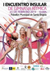 Cartel del I Encuentro Insular de Gimnasia Rítmica