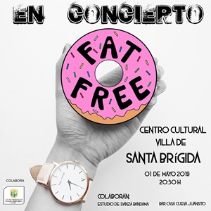 Cartel del concierto de Fat Free