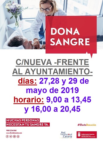 Cartel de la campaña de donación