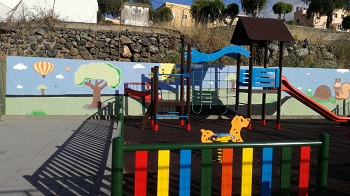 Mural en un parque infantil